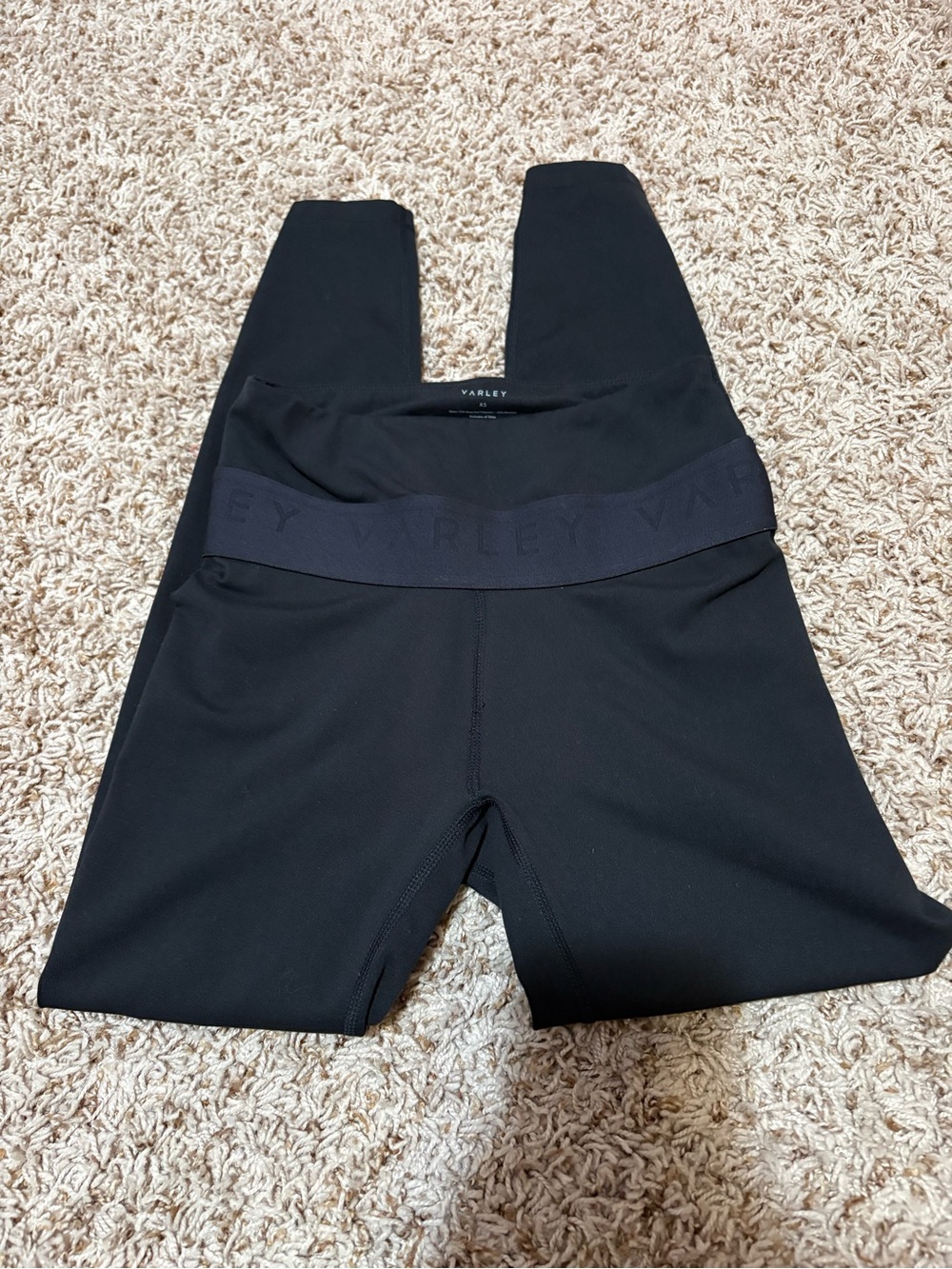 Varley Let’s Move Studio High Black Crop Leggings women’s size XS